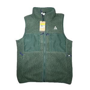 Nike ACG Arctic Wolf Vest FN2448-338 Vintage Green White Men's S NEW With Tags